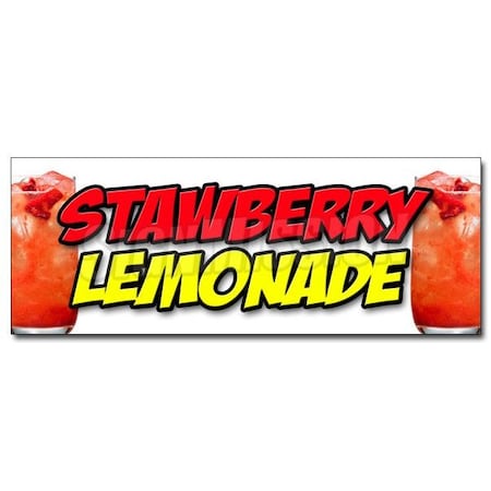 STRAWBERRY LEMONADE DECAL Sticker Ice Cold Refreshing Homemade Drink Cool